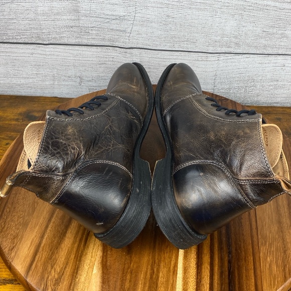 Bed Stu Louis Rustic Distressed Lace Up Leather Ankle Dress Boot Men’s Size 9.5 - Picture 9 of 12
